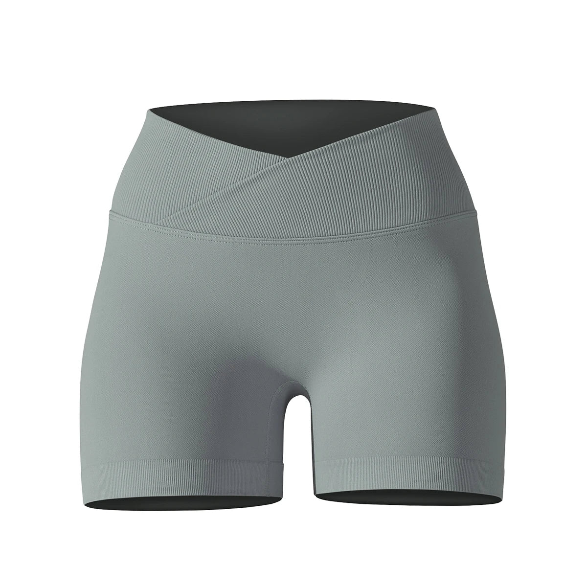 Seamless Sports Shorts Cross High Waist Fitness Leggings Shorts Gym Scrunch Butt Shorts Women Squats Running Workout Shorts