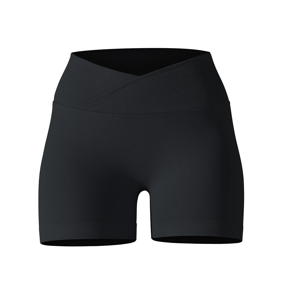 Seamless Sports Shorts Cross High Waist Fitness Leggings Shorts Gym Scrunch Butt Shorts Women Squats Running Workout Shorts