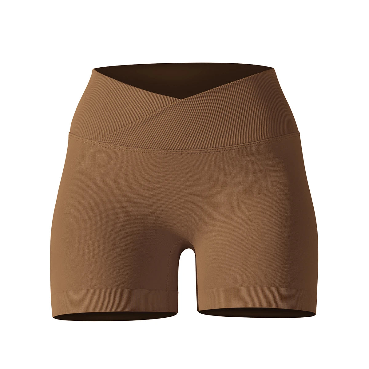 Seamless Sports Shorts Cross High Waist Fitness Leggings Shorts Gym Scrunch Butt Shorts Women Squats Running Workout Shorts