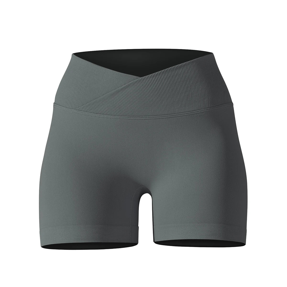 Seamless Sports Shorts Cross High Waist Fitness Leggings Shorts Gym Scrunch Butt Shorts Women Squats Running Workout Shorts