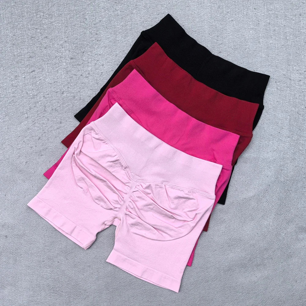 2 Pieces Women Yoga Set Seamless Adjustable Strappy Tank Top Scrunch Sports Shorts Gym Clothes Woman Summer Workout Outfits